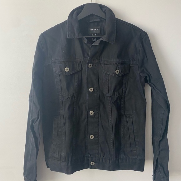 Forever 21 Denim Jacket in Black (S) - Picture 1 of 2
